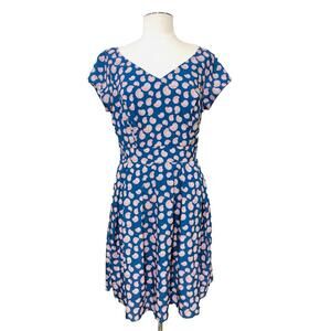 Eshakti shell print pockets dress size approx Medium B23